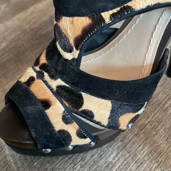 Christian Dior Leopard and Wood Heels - Picture 16 of 16